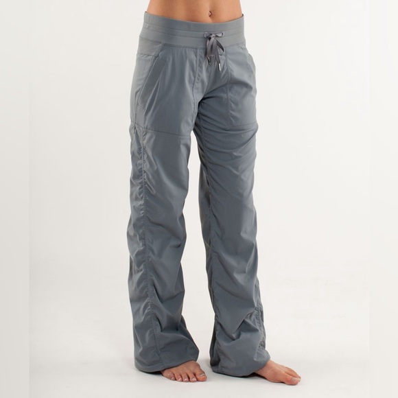 lululemon athletica Pants - Lululemon Lined Grey Dance Studio Pants